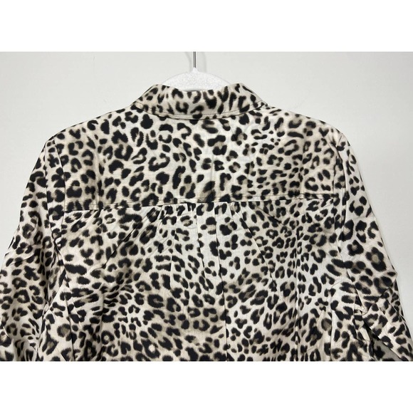 NWOT Roaman's Animal Print Button Up Tunic Shirt Size 12W - Picture 7 of 7